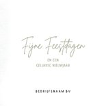 Zakelijke gouden kerstkaart 2026 sneeuw 3