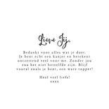 Zakelijke kaart 'Jij bent goud!' foto hart confetti goud 3