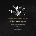 Zakelijke kerst en nieuwjaarskaart feestdagen super bedankt 3