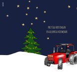 Zakelijke kerst - Kerstbal met tractor 2