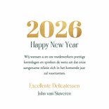 Zakelijke kerstgroet 2026 kerstkaart met champagne 3