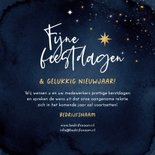 Zakelijke kerstkaart 2026 sterren goud foto logo bedankt 3