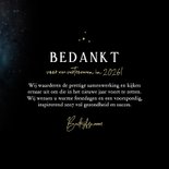 Zakelijke kerstkaart 2027 goud galaxy sterren goud 3