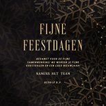 Zakelijke kerstkaart 2027 met foto kerstbal en sneeuw 3