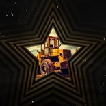 Zakelijke kerstkaart 2027 met ster op achtergrond 2