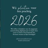 Zakelijke kerstkaart advocatuur blauw sneeuw en 2027 3