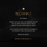 Zakelijke kerstkaart bedankt met ster op achtergrond 3