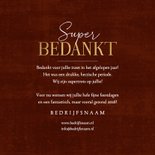 Zakelijke kerstkaart bedankt sterren goud rood spetters 3