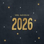 Zakelijke kerstkaart bedankt teksten goud en groen 2