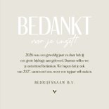 Zakelijke kerstkaart bedankt voor je inzet groen en takje 3