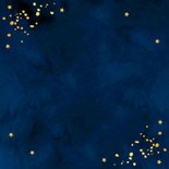 Zakelijke kerstkaart blauw spetters sterren typografie 2