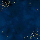 Zakelijke kerstkaart blauw spetters sterren typografie Achterkant