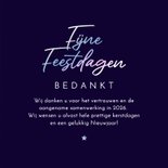 Zakelijke kerstkaart bokeh lichteffect sparkle bedankt 3
