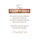 Zakelijke kerstkaart bouwbedrijf klussen hout boomstam hamer 3