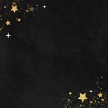 Zakelijke kerstkaart fijne feestdagen goud sterren stijlvol Achterkant