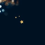 Zakelijke kerstkaart fijne feestdagen kerstbal sterren bokeh Achterkant