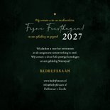 Zakelijke kerstkaart fijne feestdagen ster goud groen 3