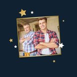Zakelijke kerstkaart fijne feestdagen sterren goud foto 2