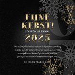 Zakelijke kerstkaart Fijne Kerst 2025 en sneeuwvlokken 3