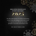 Zakelijke kerstkaart gouden 2025 & sneeuwvlokken 3