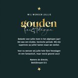 Zakelijke kerstkaart gouden feestdagen groen met sterren 3