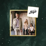 Zakelijke kerstkaart groene waterverf met goudlook 2027 2