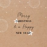 Zakelijke kerstkaart hip kraftlook handlettering thank you  2