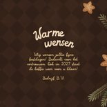 Zakelijke kerstkaart horeca cappuccino met goudfolie 3