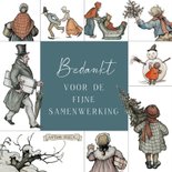 Zakelijke kerstkaart illustraties Anton Pieck 2