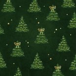 Zakelijke kerstkaart kerstbomen strikjes thank you 2