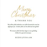 Zakelijke kerstkaart kerstbomen strikjes thank you 3