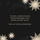 Zakelijke kerstkaart kerststerren pastel 3