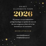 Zakelijke kerstkaart krijt goud sierlijk sterren foto's 3