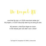 Zakelijke kerstkaart lichtpeertjes 2027 3