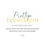 Zakelijke kerstkaart liefdevolle kerst hart goud velvet 3