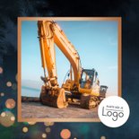 Zakelijke kerstkaart Merry Christmas met sterren 2