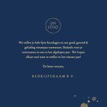 Zakelijke kerstkaart met klassieke goudlook typografie 3
