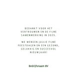 Zakelijke kerstkaart met logo en bedankt 3