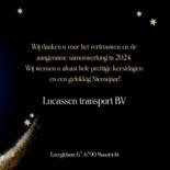 Zakelijke kerstkaart sfeervolle kerst blauw 3