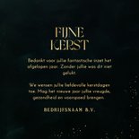 Zakelijke kerstkaart stijlvol goud fijne kerst spetters 3