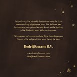 Zakelijke kerstkaart stijlvol gouden sneeuwvlokjes 2026 3