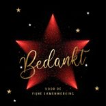 Zakelijke kerstkaart stijlvolle kerstster 2