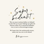Zakelijke kerstkaart super bedankt sterretjes feestdagen 3