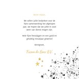 Zakelijke kerstkaart zwarte waterverf en gouden typografie 3