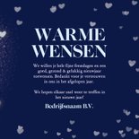 Zakelijke kerstkaarten holografisch hart warme wensen 3