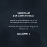 Zakelijke nieuwjaarskaart 2026 donkerblauw goud 3