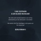 Zakelijke nieuwjaarskaart 2027 donkerblauw goud 3