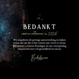 Zakelijke nieuwjaarskaart 2027 goud galaxy sterren goud 3