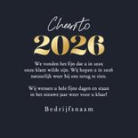 Zakelijke nieuwjaarskaart sterren vuurwerk foto 2026 goud 3