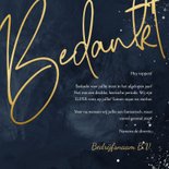 Zakelijke nieuwjaarskaart stijlvol bedankt in goudlook 3